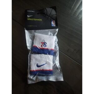 NEW Nike Basketball Wristbands Philadelphia 76ers Swoosh DRI-FIT *NEW*